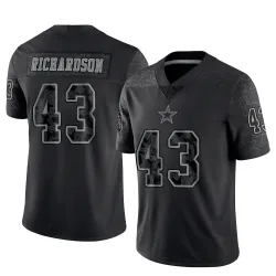 Youth Dominic Richardson Dallas Cowboys No.43 Limited Reflective Jersey - Black