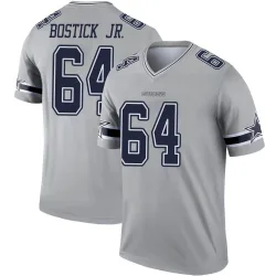 Youth Earl Bostick Jr. Dallas Cowboys No.64 Legend Inverted Jersey - Gray
