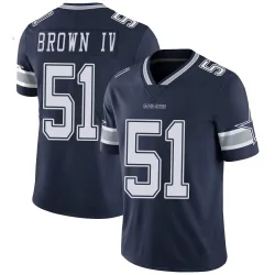 Youth Earnest Brown IV Dallas Cowboys No.51 Limited Team Color Vapor Untouchable Jersey - Navy