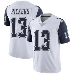 Youth George Pickens Dallas Cowboys No.13 Limited Color Rush Vapor Untouchable Jersey - White