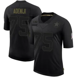 Youth Hakeem Adeniji Dallas Cowboys No.75 Limited 2020 Salute To Service Jersey - Black