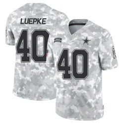 Youth Hunter Luepke Dallas Cowboys No.40 Limited 2024 Salute to Service Jersey - Arctic Camo