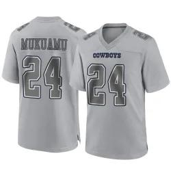 Youth Israel Mukuamu Dallas Cowboys No.24 Game Atmosphere Fashion Jersey - Gray