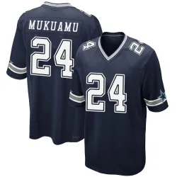 Youth Israel Mukuamu Dallas Cowboys No.24 Game Team Color Jersey - Navy