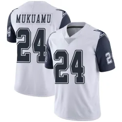 Youth Israel Mukuamu Dallas Cowboys No.24 Limited Color Rush Vapor Untouchable Jersey - White