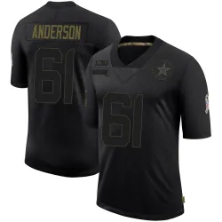 Youth Jack Anderson Dallas Cowboys No.61 Limited 2020 Salute To Service Jersey - Black