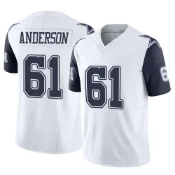 Youth Jack Anderson Dallas Cowboys No.61 Limited 2nd Alternate Vapor F.U.S.E. Jersey - White
