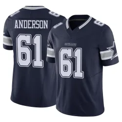 Youth Jack Anderson Dallas Cowboys No.61 Limited Vapor F.U.S.E. Jersey - Navy