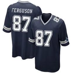 Youth Jake Ferguson Dallas Cowboys No.87 Game Team Color Jersey - Navy