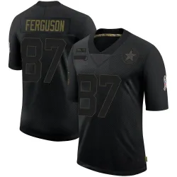 Youth Jake Ferguson Dallas Cowboys No.87 Limited 2020 Salute To Service Jersey - Black