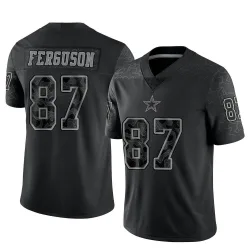 Youth Jake Ferguson Dallas Cowboys No.87 Limited Reflective Jersey - Black