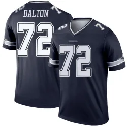 Youth Jalen Dalton Dallas Cowboys No.72 Legend Jersey - Navy