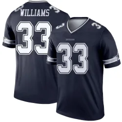 Youth Javonte Williams Dallas Cowboys No.33 Legend Jersey - Navy