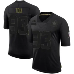 Youth Jay Toia Dallas Cowboys No.93 Limited 2020 Salute To Service Jersey - Black