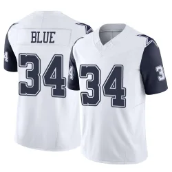 Youth Jaydon Blue Dallas Cowboys No.34 Limited 2nd Alternate Vapor F.U.S.E. Jersey - White