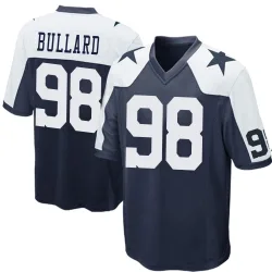 Youth Jonathan Bullard Dallas Cowboys No.98 Game Throwback Jersey - Navy Blue