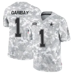 Youth Jonathan Garibay Dallas Cowboys No.1 Limited 2024 Salute to Service Jersey - Arctic Camo