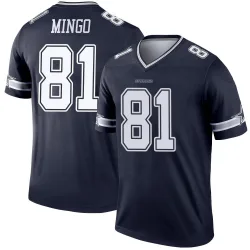 Youth Jonathan Mingo Dallas Cowboys No.81 Legend Jersey - Navy