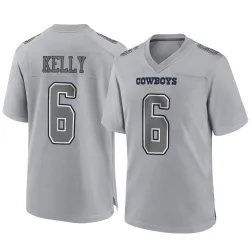 Youth Josh Kelly Dallas Cowboys No.6 Game Atmosphere Fashion Jersey - Gray