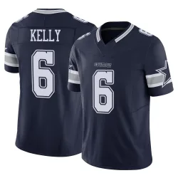 Youth Josh Kelly Dallas Cowboys No.6 Limited Vapor F.U.S.E. Jersey - Navy