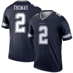 Youth Juanyeh Thomas Dallas Cowboys No.2 Legend Jersey - Navy