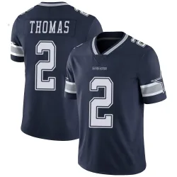 Youth Juanyeh Thomas Dallas Cowboys No.2 Limited Team Color Vapor Untouchable Jersey - Navy