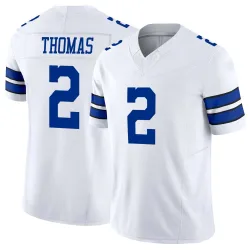 Youth Juanyeh Thomas Dallas Cowboys No.2 Limited Vapor F.U.S.E. Jersey - White