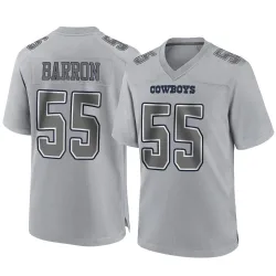 Youth Justin Barron Dallas Cowboys No.55 Game Atmosphere Fashion Jersey - Gray