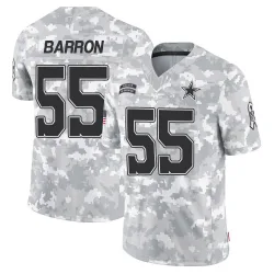 Youth Justin Barron Dallas Cowboys No.55 Limited 2024 Salute to Service Jersey - Arctic Camo