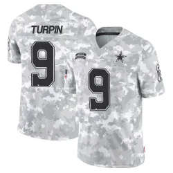Youth KaVontae Turpin Dallas Cowboys No.9 Limited 2024 Salute to Service Jersey - Arctic Camo