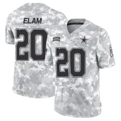 Youth Kaiir Elam Dallas Cowboys No.20 Limited 2024 Salute to Service Jersey - Arctic Camo