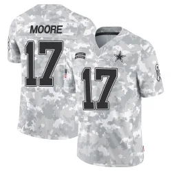 Youth Kellen Moore Dallas Cowboys No.17 Limited 2024 Salute to Service Jersey - Arctic Camo