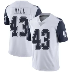 Youth Kemon Hall Dallas Cowboys No.43 Limited Color Rush Vapor Untouchable Jersey - White