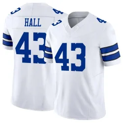 Youth Kemon Hall Dallas Cowboys No.43 Limited Vapor F.U.S.E. Jersey - White