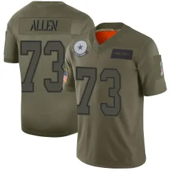 Youth Larry Allen Dallas Cowboys No.73 Limited 2019 Salute to Service Jersey - Camo