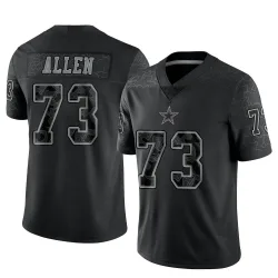 Youth Larry Allen Dallas Cowboys No.73 Limited Reflective Jersey - Black