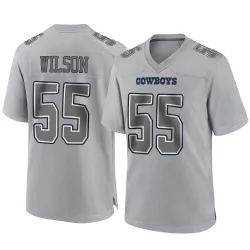 Youth Logan Wilson Dallas Cowboys No.55 Game Atmosphere Fashion Jersey - Gray