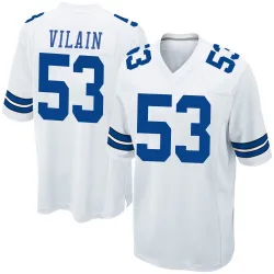 Youth Luiji Vilain Dallas Cowboys No.53 Game Jersey - White