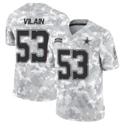 Youth Luiji Vilain Dallas Cowboys No.53 Limited 2024 Salute to Service Jersey - Arctic Camo