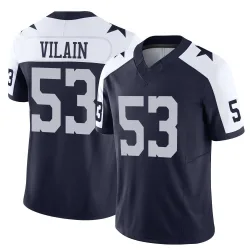 Youth Luiji Vilain Dallas Cowboys No.53 Limited Alternate Vapor F.U.S.E. Jersey - Navy