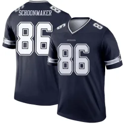 Youth Luke Schoonmaker Dallas Cowboys No.86 Legend Jersey - Navy