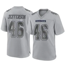 Youth Malik Jefferson Dallas Cowboys No.46 Game Atmosphere Fashion Jersey - Gray