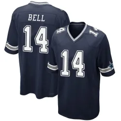 Youth Markquese Bell Dallas Cowboys No.14 Game Team Color Jersey - Navy