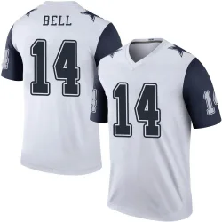 Youth Markquese Bell Dallas Cowboys No.14 Legend Color Rush Jersey - White