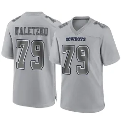 Youth Matt Waletzko Dallas Cowboys No.79 Game Atmosphere Fashion Jersey - Gray