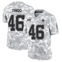 Youth Michael Trigg Dallas Cowboys No.46 Limited 2024 Salute to Service Jersey - Arctic Camo