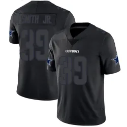 Youth Mike Smith Jr. Dallas Cowboys No.39 Limited Jersey - Black Impact