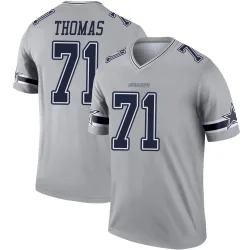 Youth Nathan Thomas Dallas Cowboys No.71 Legend Inverted Jersey - Gray
