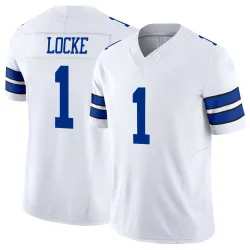 Youth P.J. Locke Dallas Cowboys No.1 Limited Vapor F.U.S.E. Jersey - White