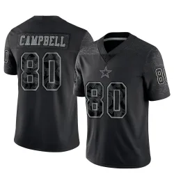 Youth Parris Campbell Dallas Cowboys No.80 Limited Reflective Jersey - Black